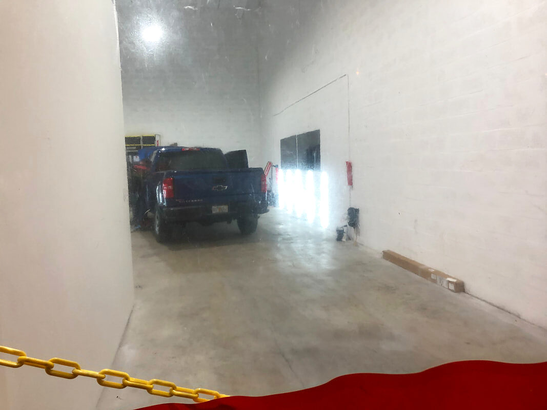 Installation bay at the Miami window tinting shop