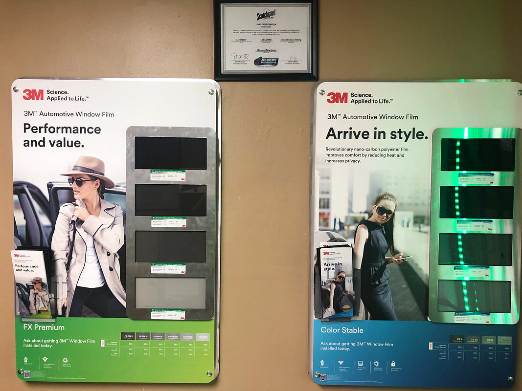 3M Pro Shop Dealer display for Tesla automotive window film
