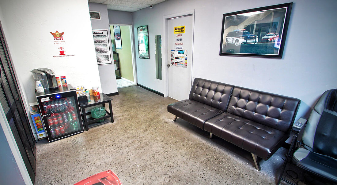 3M automotive window film rolls in shop inventory