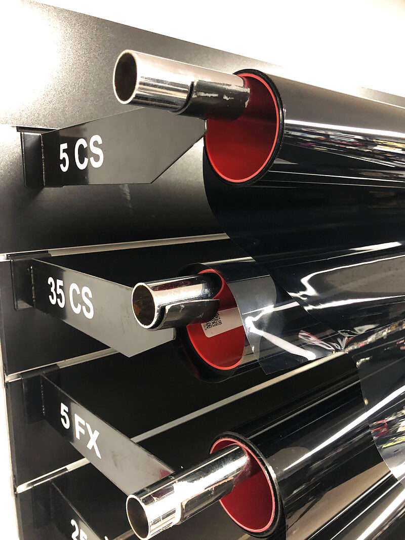 3M FX Premium and Color Stable film shade samples in Miami